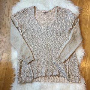 Rebecca Taylor Knit Metalic Thread Sweater, Small